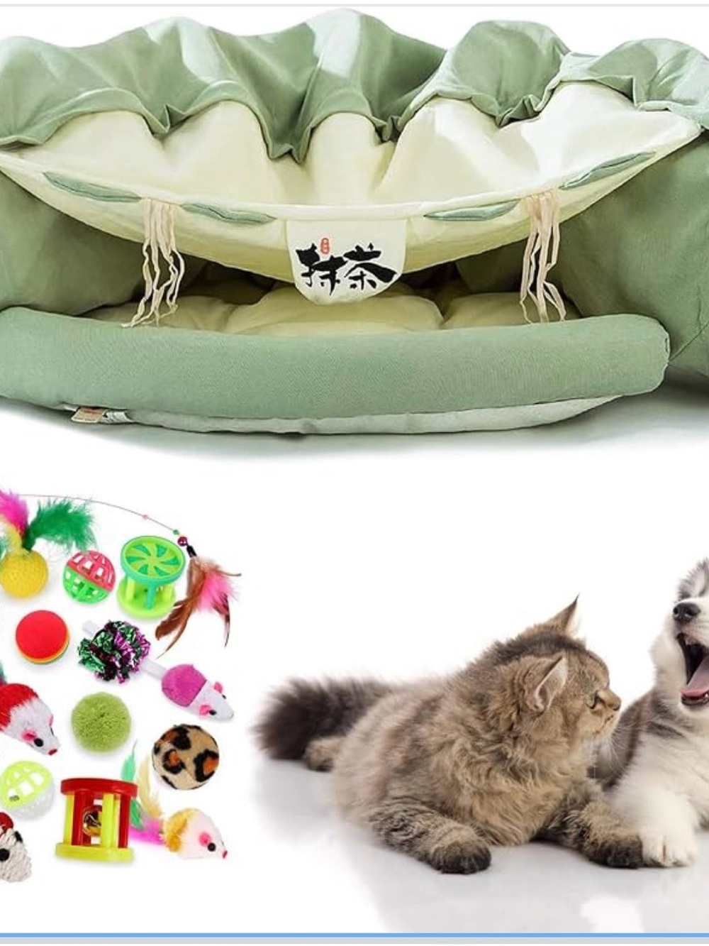 Peel-A-Boo Cat Tunnel & Bed - Picture 9 of 15